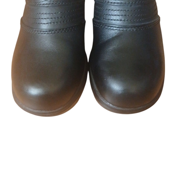 ARIAT Black Leather Safety Clog Womens Slip-On Steel Toe Work Shoe Size 6.5 - Picture 3 of 15